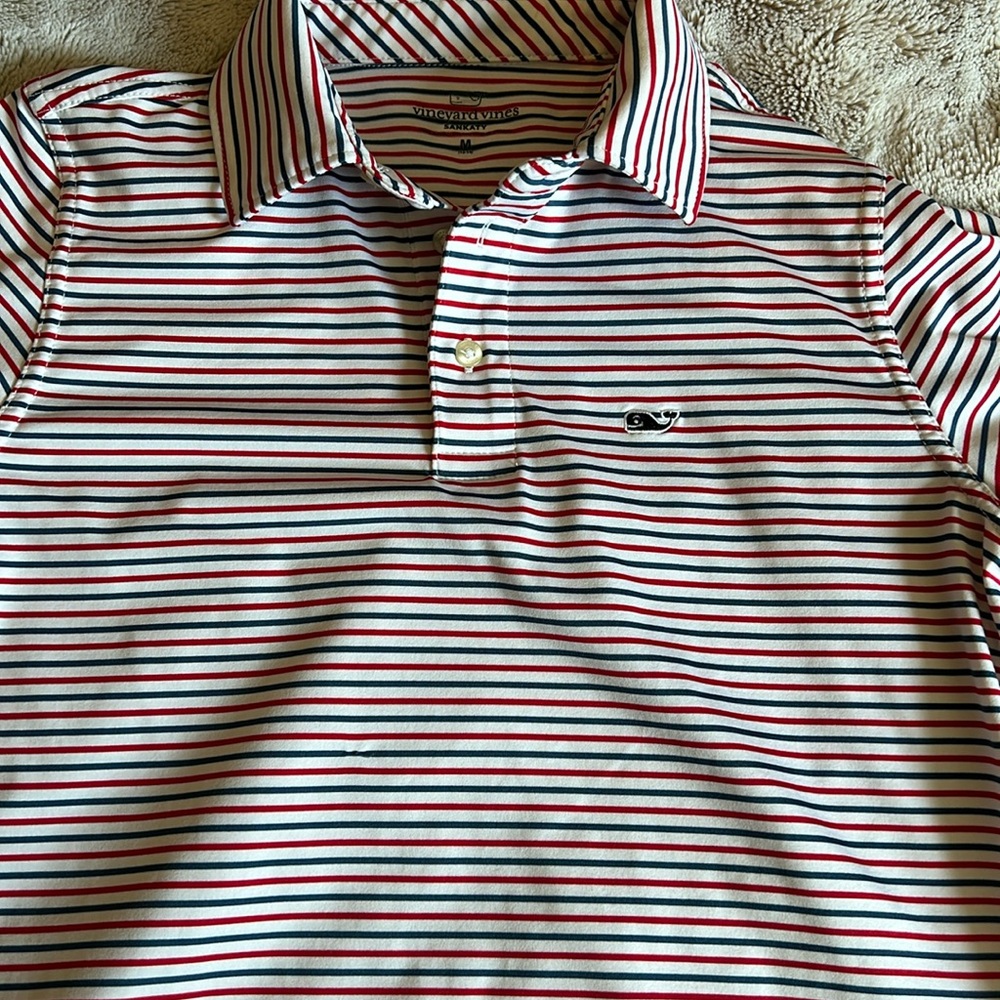 VV sankaty polo red white and blue